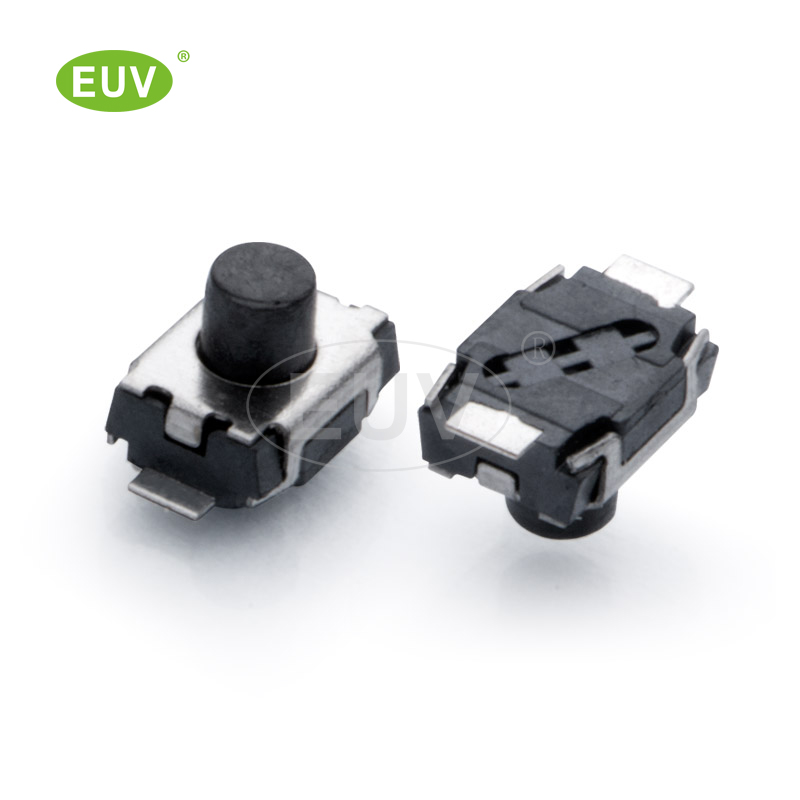 3.0mmx4.0mm 兩腳平貼 無柱 貼片輕觸開關(guān)