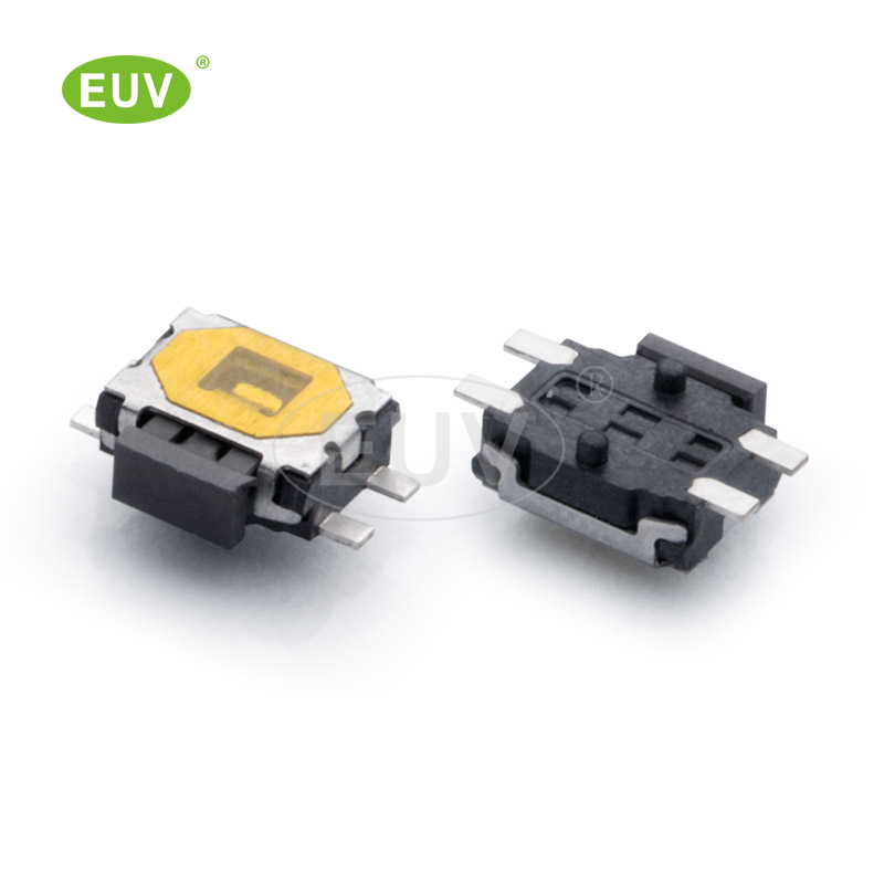 3.6mmx4.7mmx4.55mm 側(cè)按 有柱 貼片輕觸開關(guān)